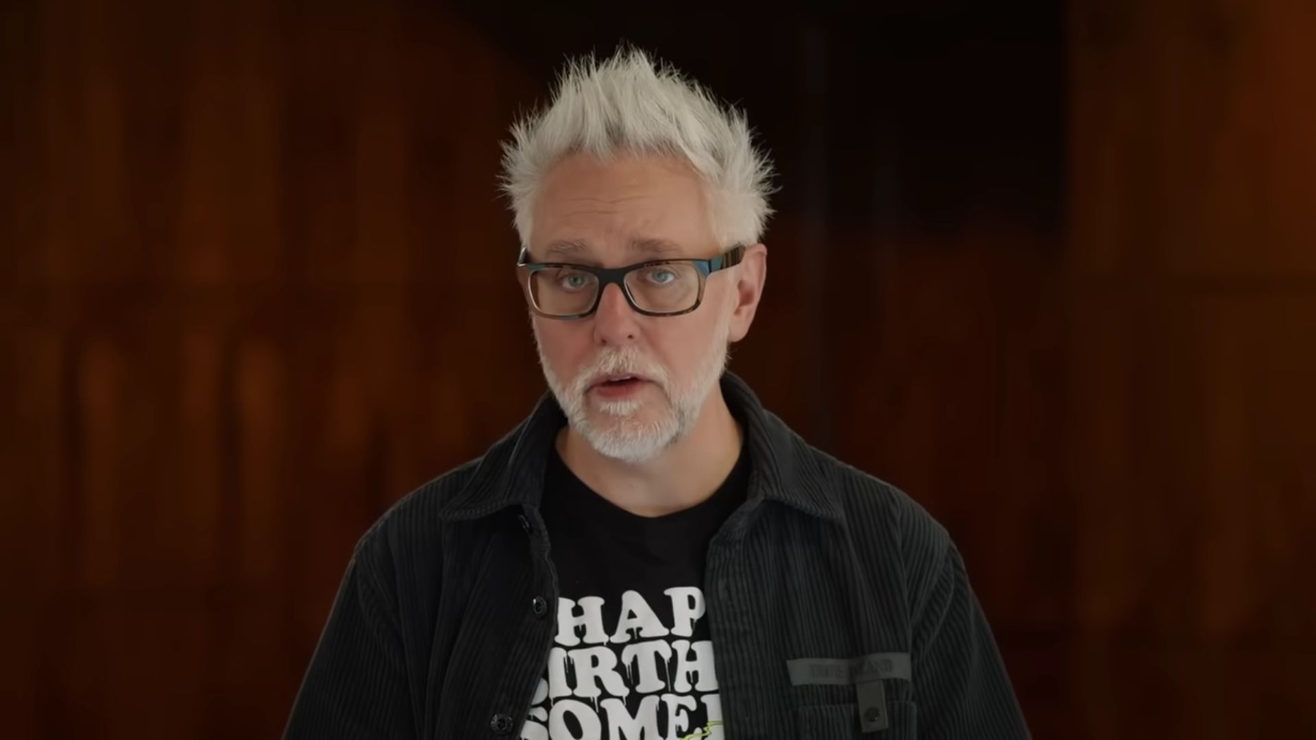 James Gunn in the January 2023 DCU announcement | Image Source: DC