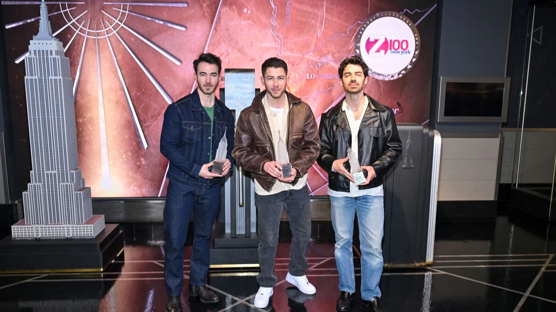Jonas Brothers Light the Empire State Building to Celebrate 20 Years and to Kickoff JONASCON Weekend - Source: Getty