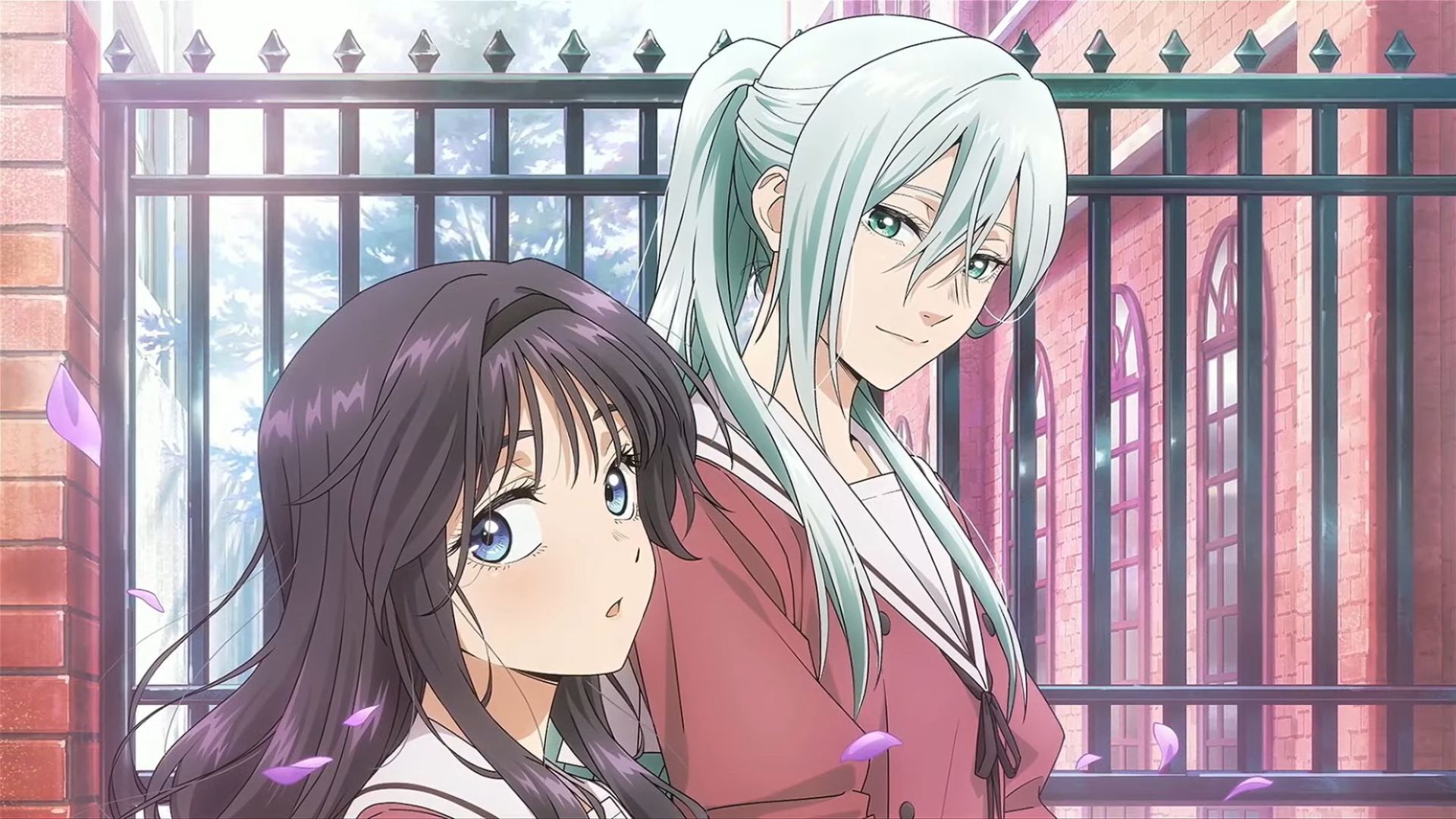 Kaoruka and Subaru as seen in The Fragrant Flower Blooms with Dignity anime