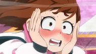 Ochaco-chan blushing away (Image Source: Studio Bones)