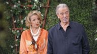 Nikki (Melody Thomas Scott) and Victor (Eric Braeden) have questions about Cane AKA Aristotle on The Young and the Restless | Image: JPI
