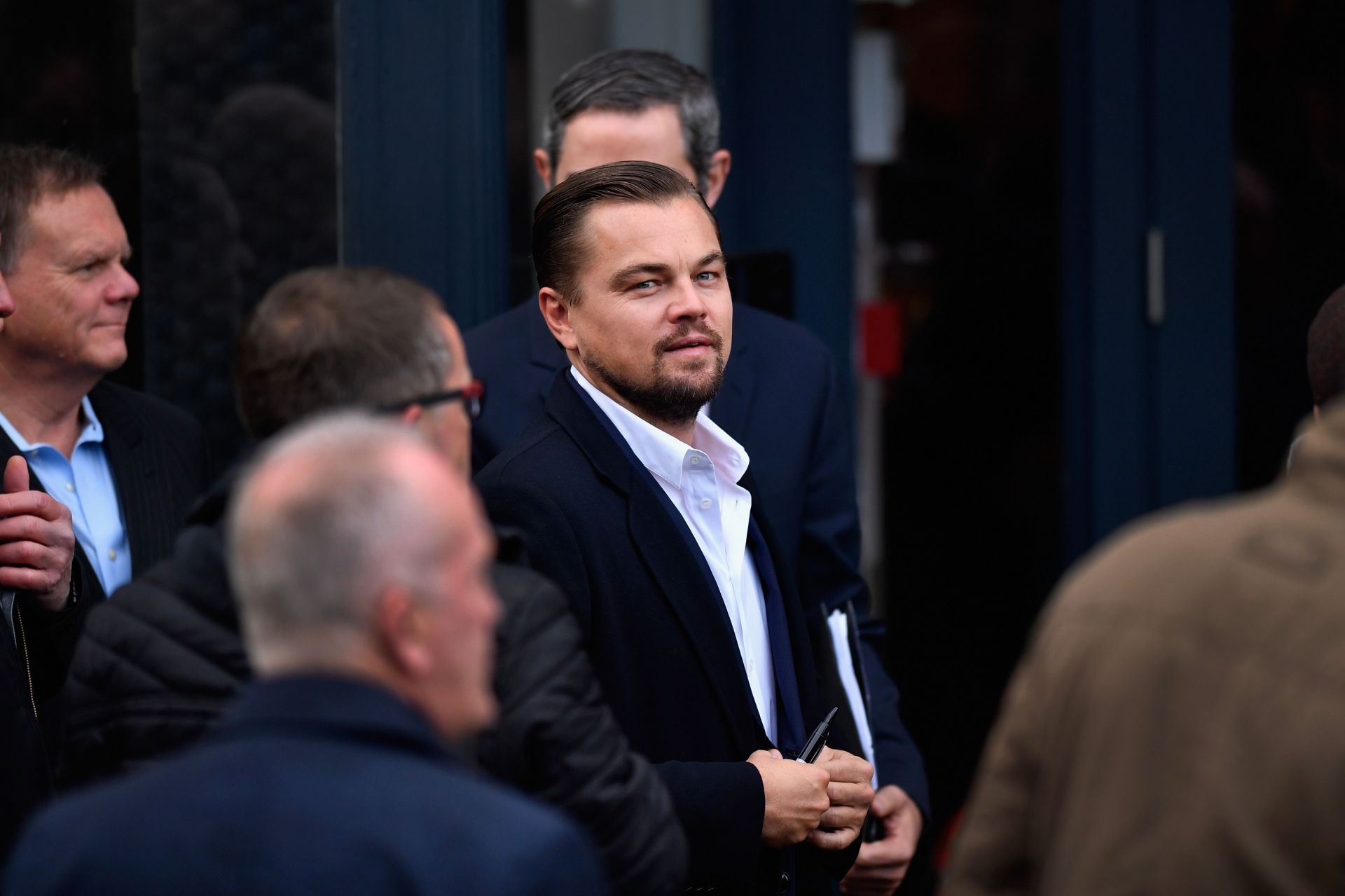 Leonardo Di Caprio Has Lunch At The Social Bite Cafe - Source: Getty