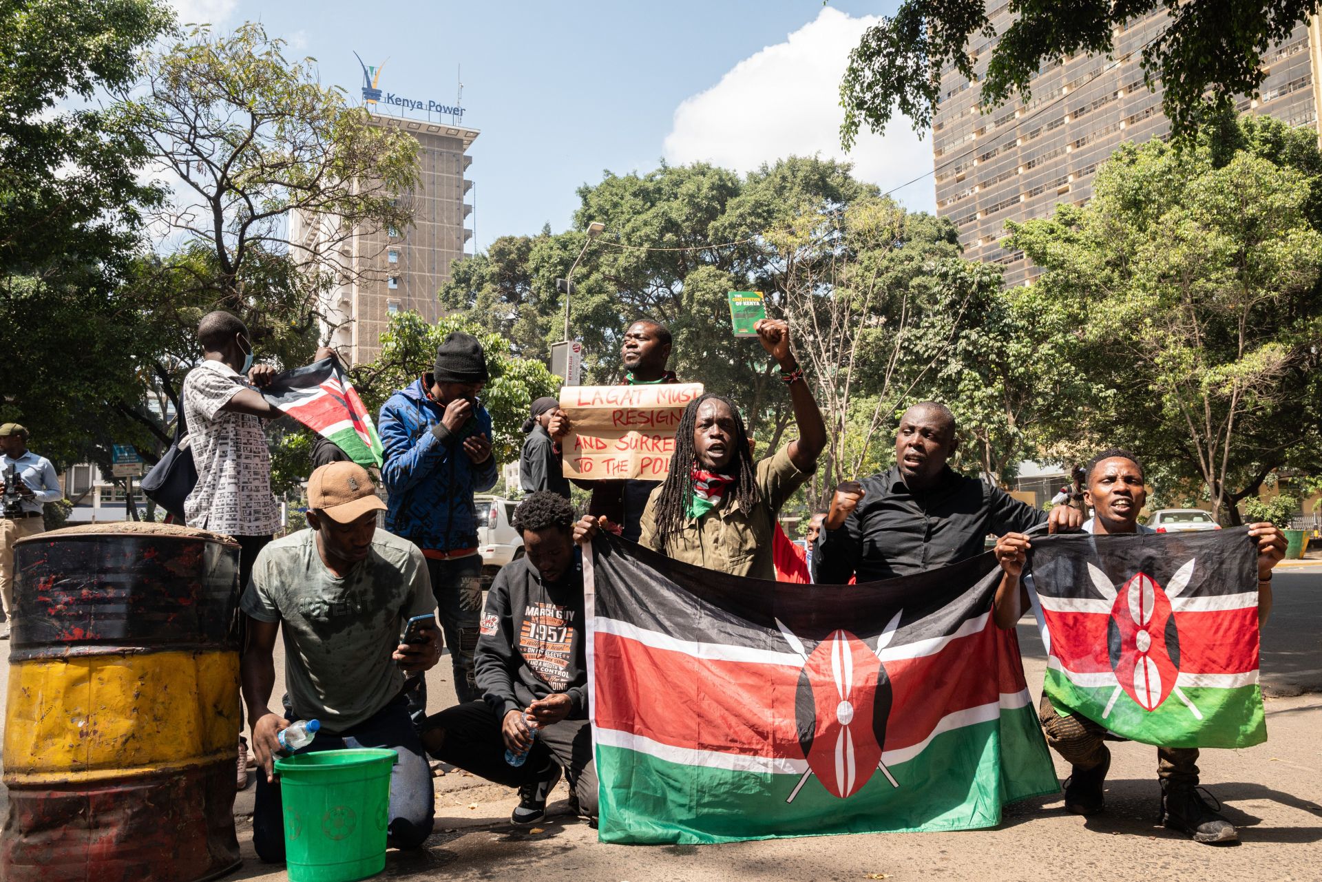 Kenyan protesters clash with police over blogger
