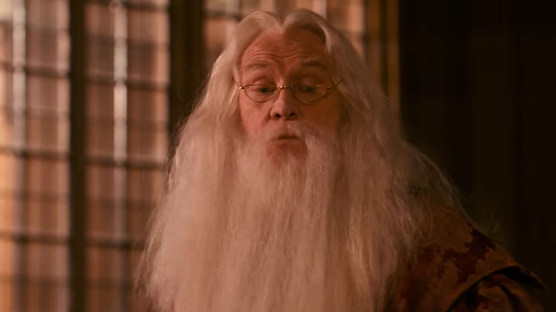 Richard Harris as Dumbledore in Harry Potter and the Philosopher