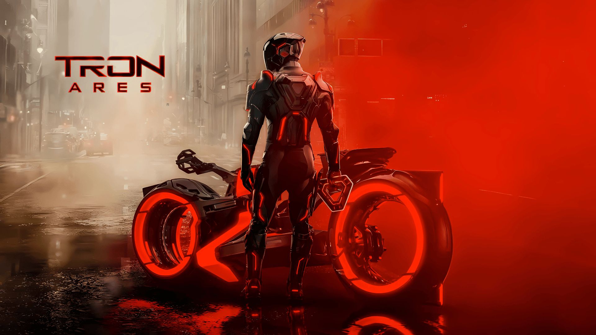 Part of the poster for Tron Ares | Image via: IMDB