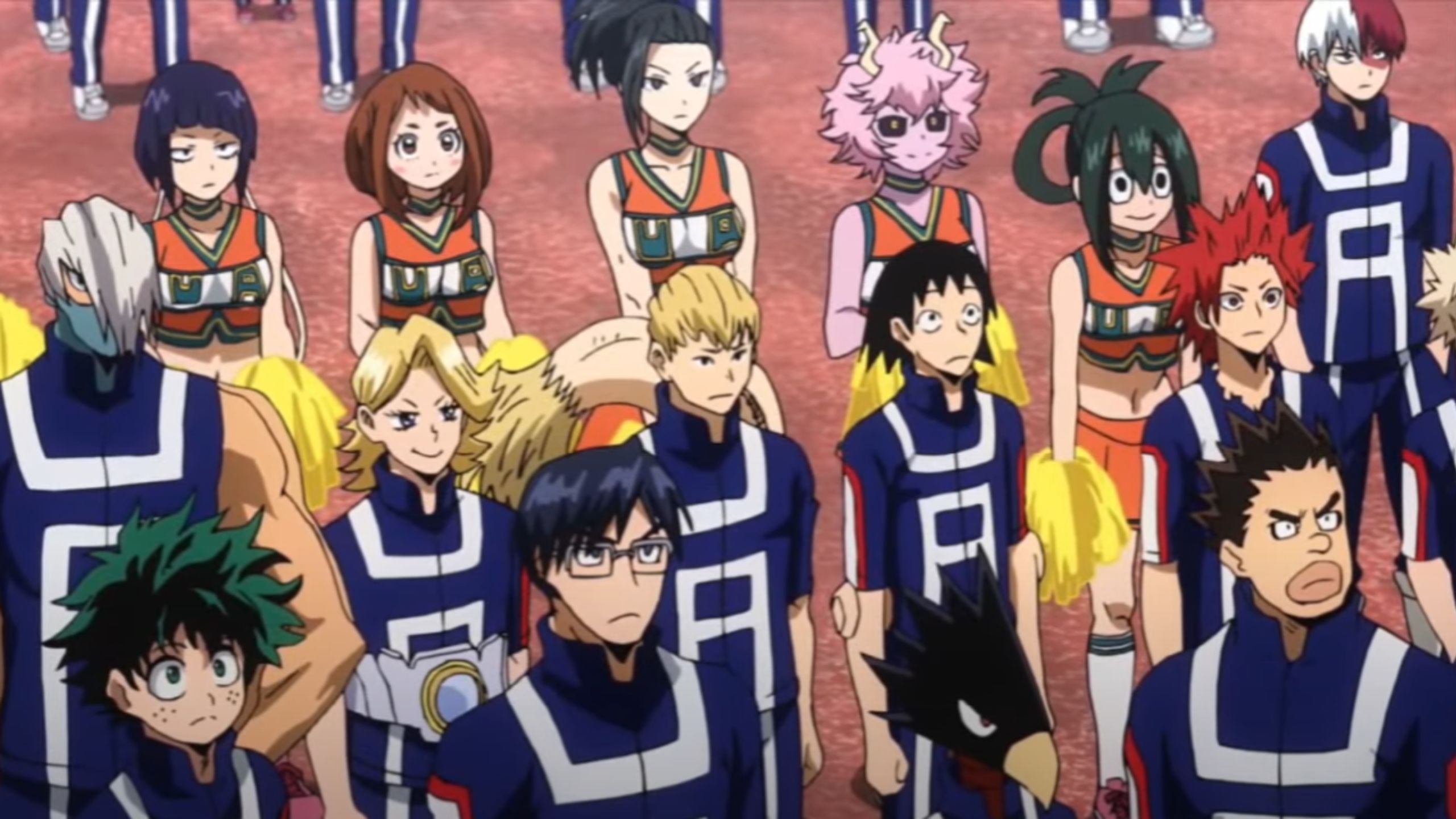 Mina as seen with her other classmates (Image Source: Studio Bones)