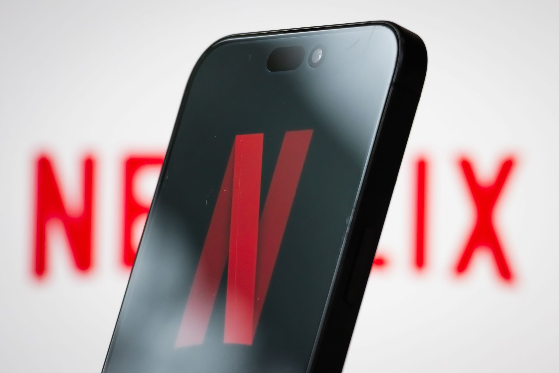 Netflix logo. (Image via Getty)