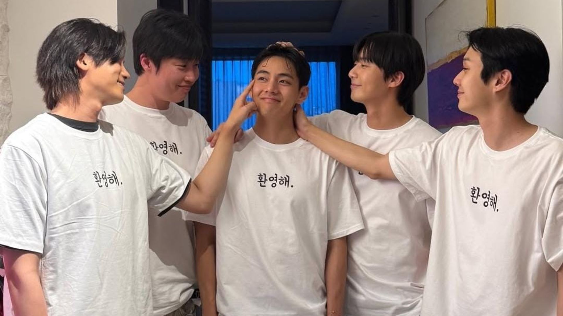 The Wooga Squad- Park Seo Joon, Park Hyung Sik, Choi Woo Shik, Kim Tae-hyung, and Peakboy