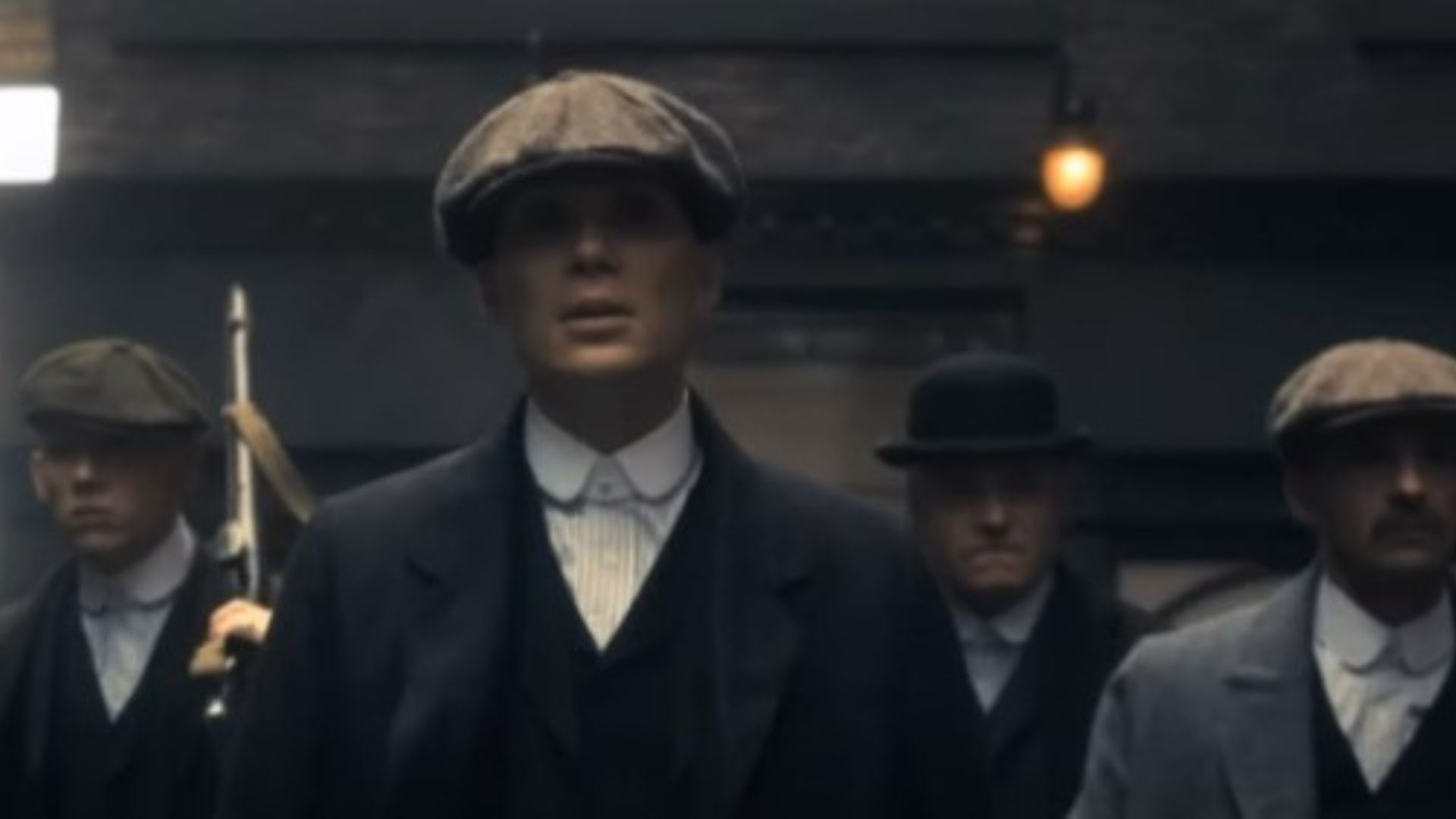 A scene from the BBC crime drama Peaky Blinders | Image source: BBC on YouTube