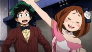 Ochaco Uraraka and Midoriya as seen in the series (Image Source: Studio Bones)