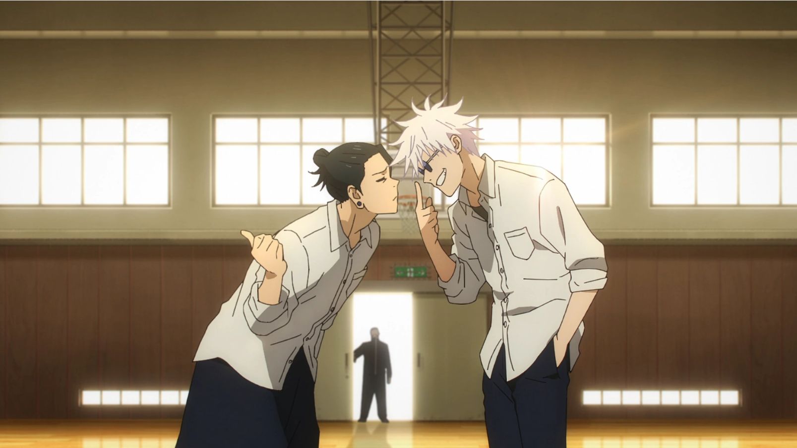 Geto and Gojo as seen in anime 