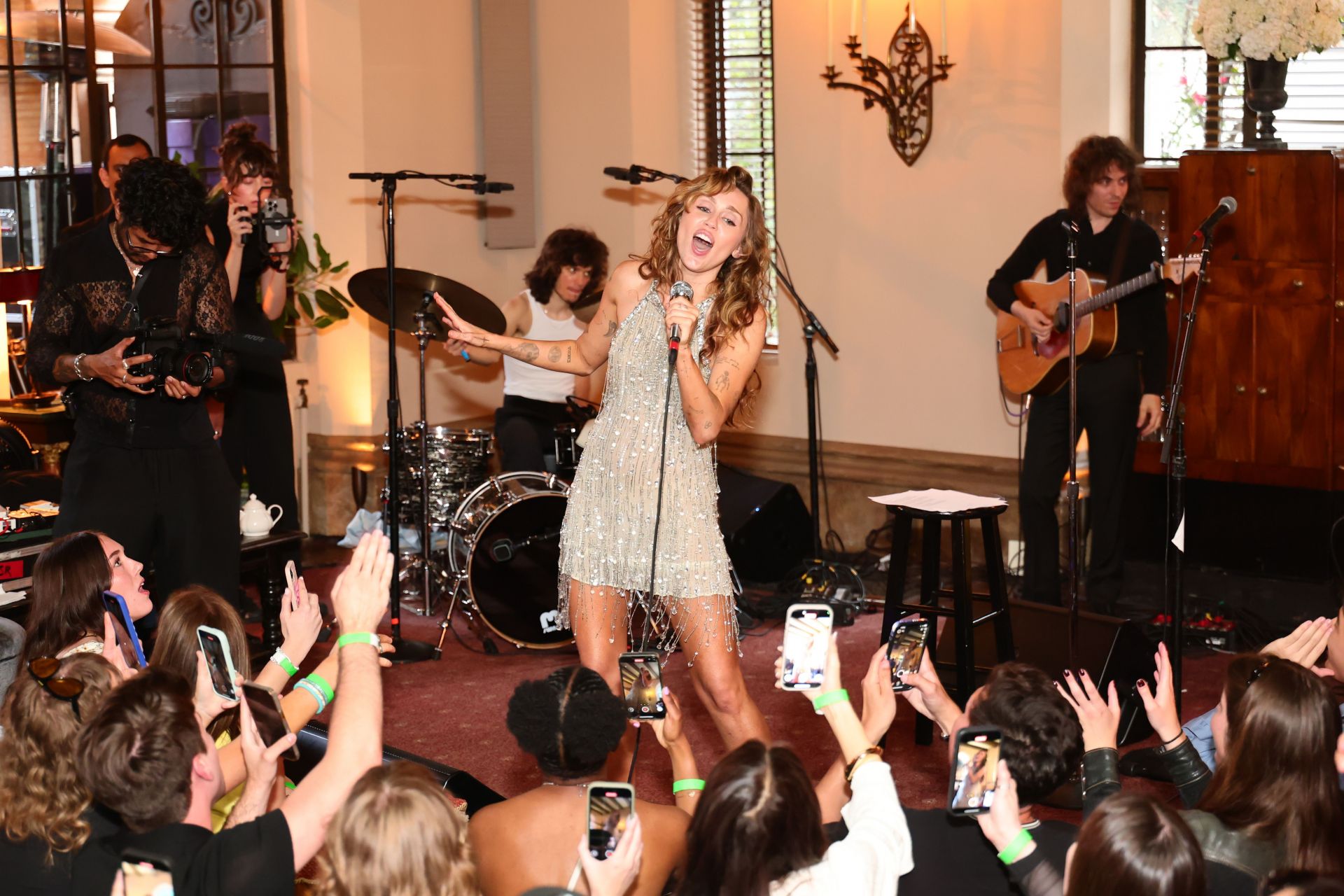 TikTok Presents Something Beautiful Album Release Event With Miley Cyrus - Source: Getty