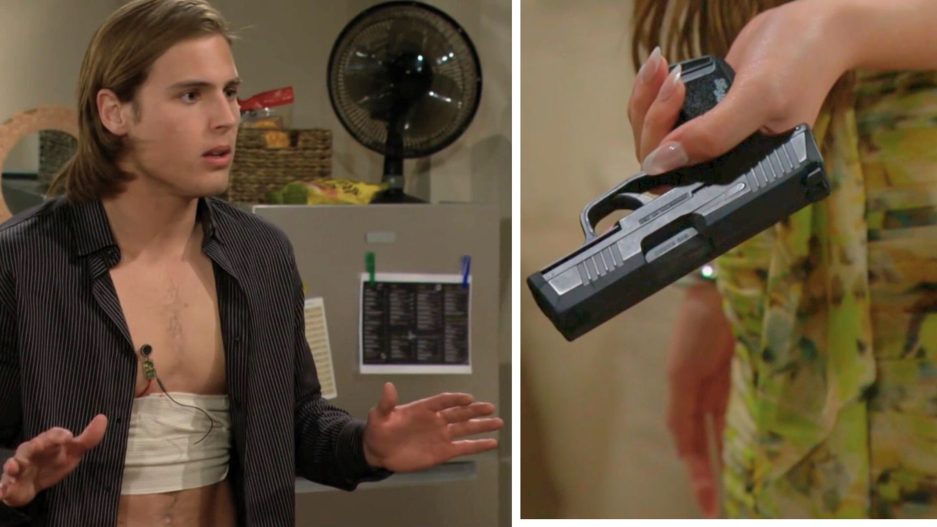 Will faces Luna and her gun on The Bold and the Beautiful | Image: CBS