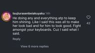Comments under The Neighbourhood Talk's post about the rapper kicking out a streamer who s*xually objectified Halle Bailey. (Image via Instagram/@theneighbourhoodtalk)