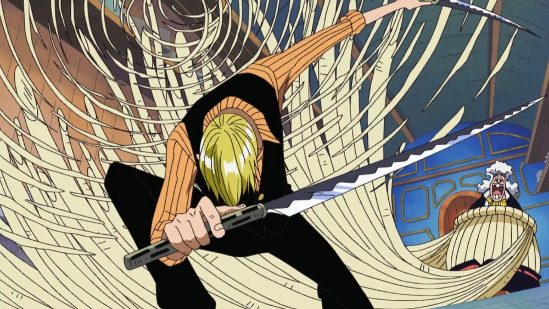 Sanji vs Wanze as seen in the One Piece anime (Image credit: Toei Animation)