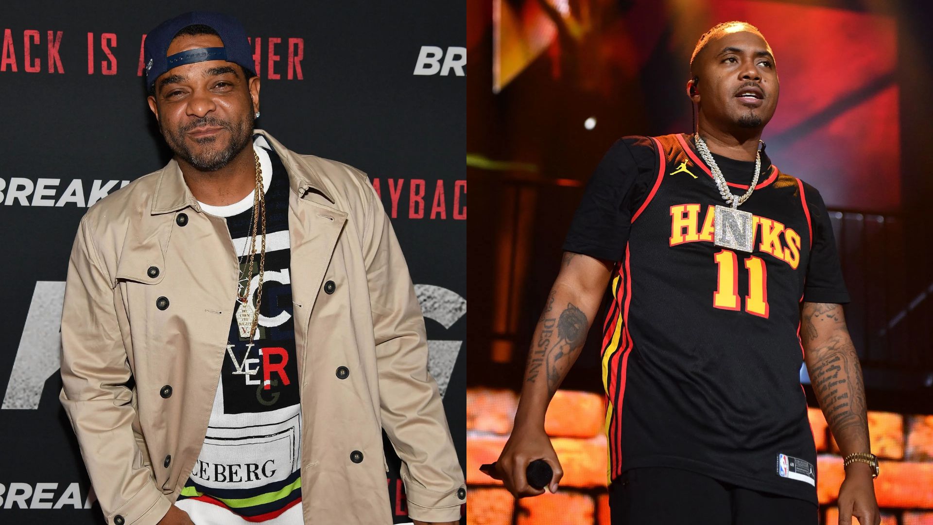 Jim Jones and Nas (Images via Getty)
