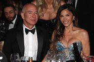 Jeff Bezos and Lauren Sánchez at Cocktail Portraits, AR Gala Cannes 2025 (Image via Getty)