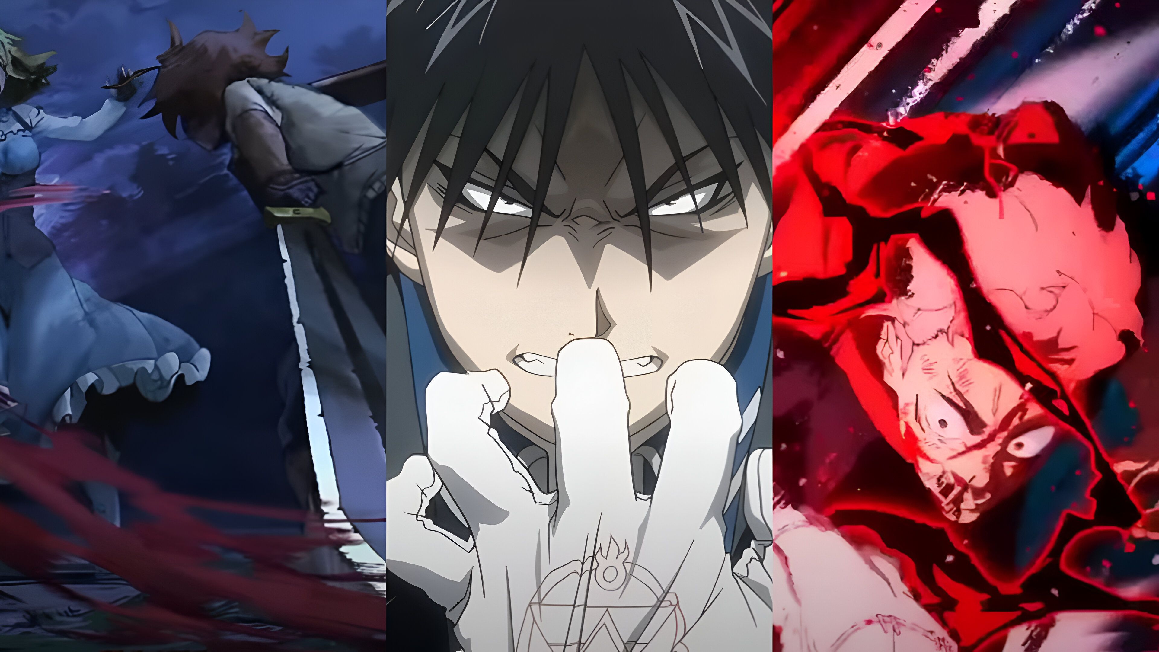 Most memorable revenge scenes in anime (Image Source: Studio White Fox, Bones, and MAPPA)