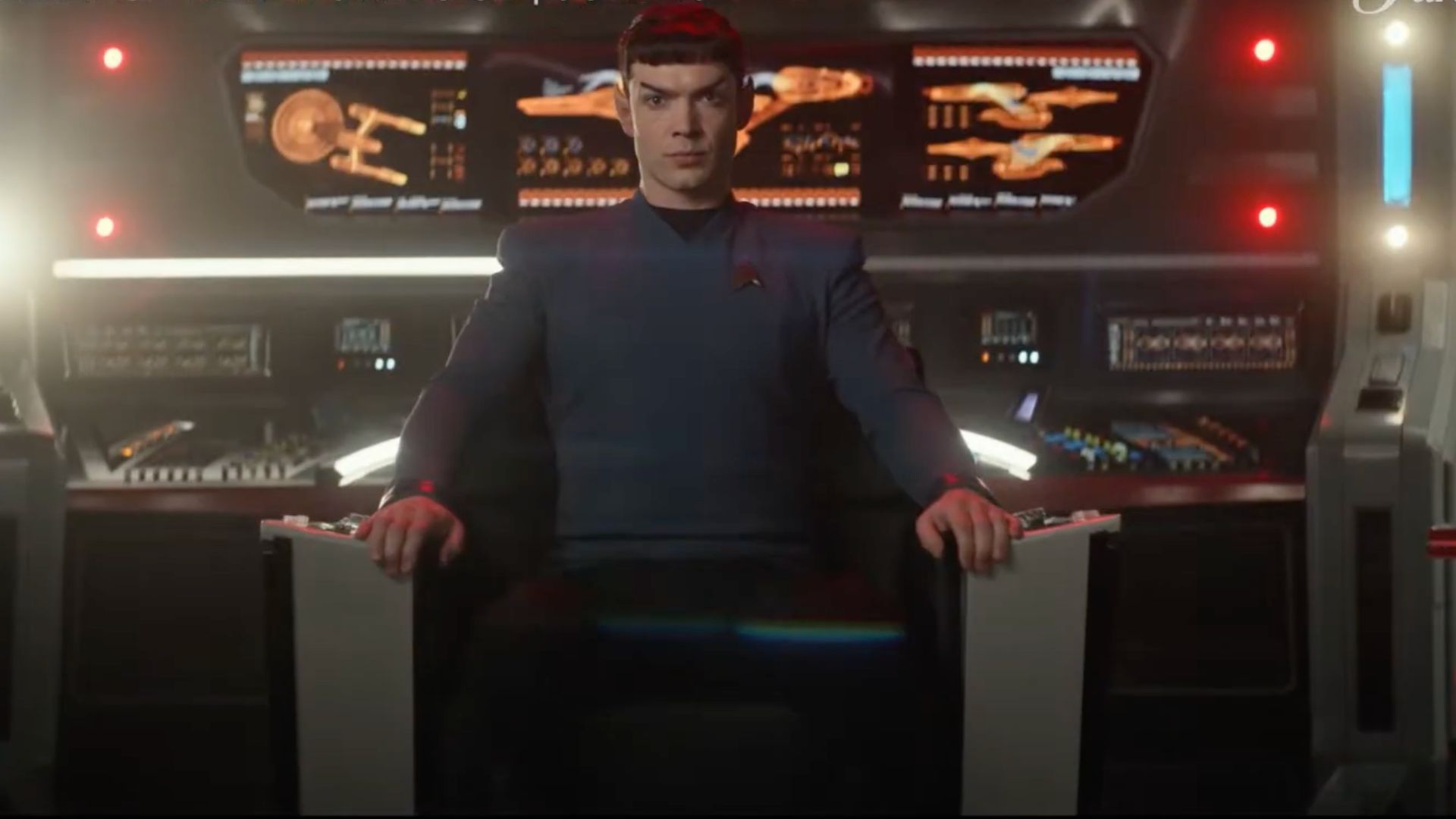 Ethan Peck as Spock in Star Trek: Strange New Worlds (Image via YouTube/Paramount+ Australia)