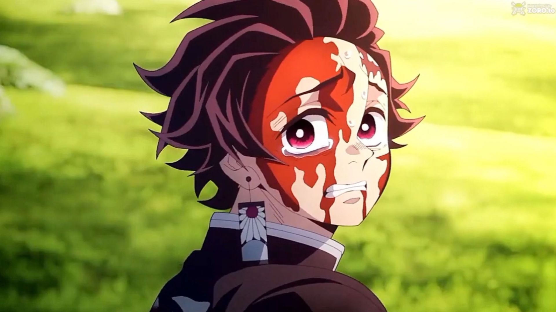 Tanjiro as seen in the anime series (Image credits: Ufotable)