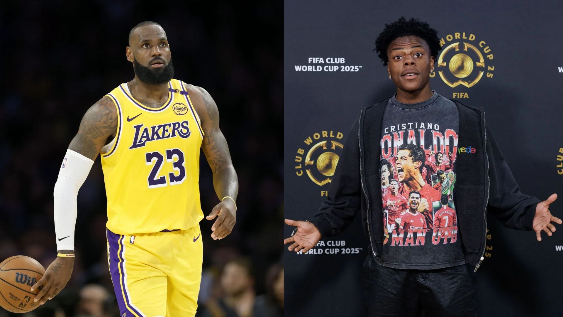 LeBron James &amp; IShowSpeed - Source: Photo by Harry How/Getty Images, Photo by Alekandra London/Getty Images