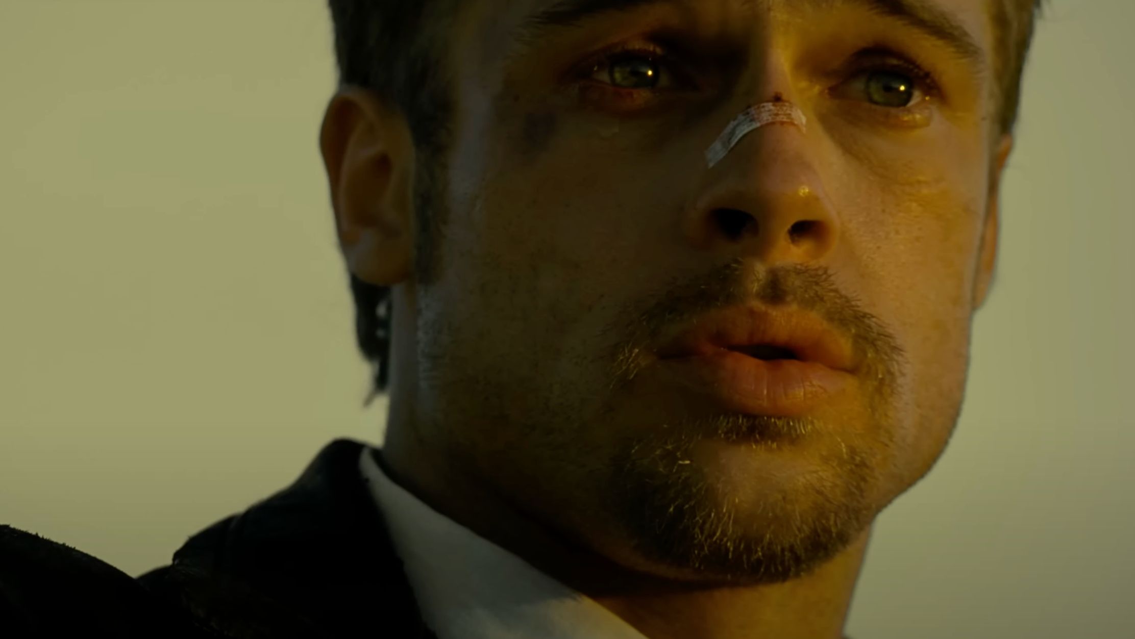 F1 star Brad Pitt from Se7en (Image via YouTube/Warner Bros. Entertainment)