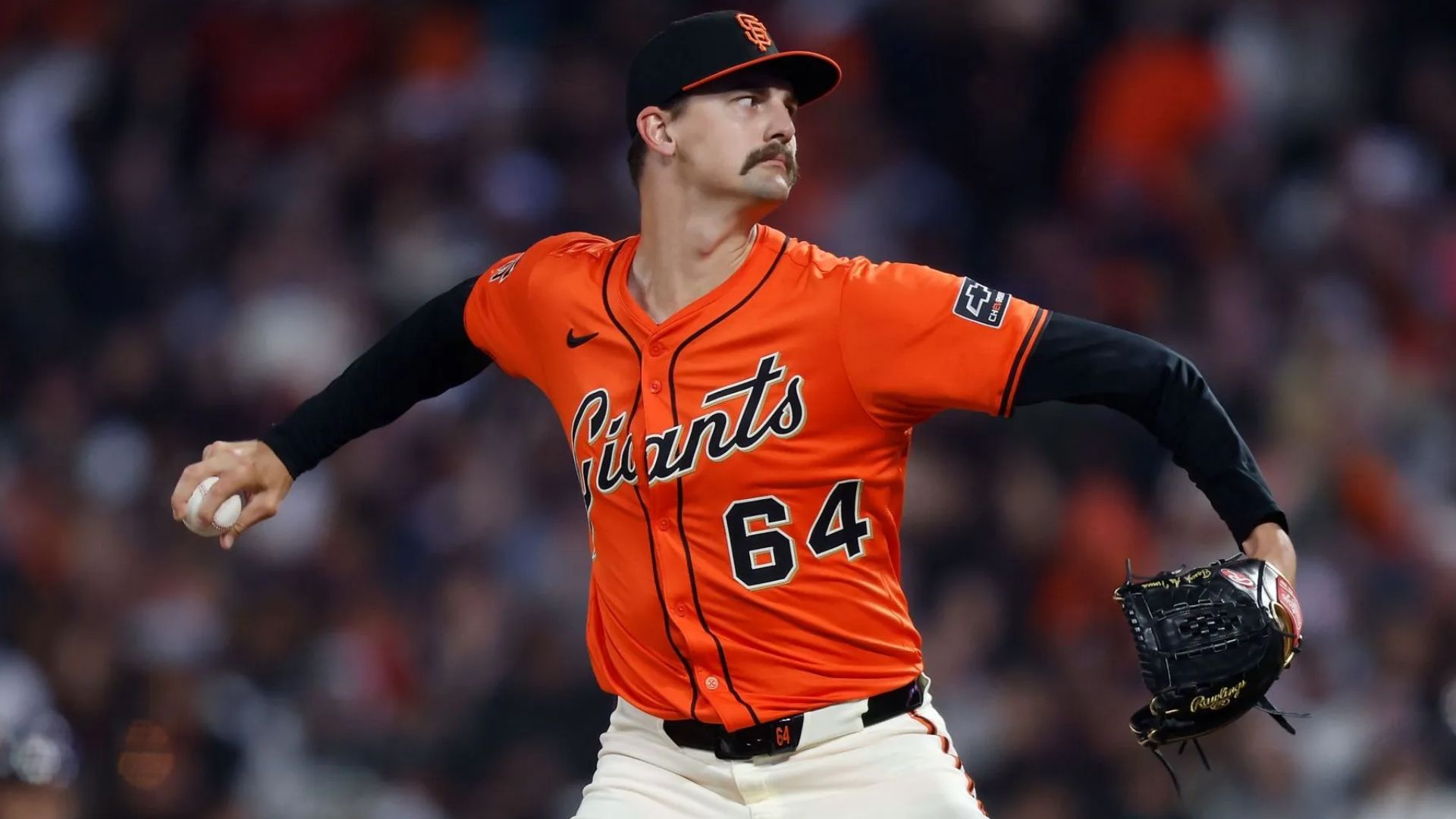 San Francisco Giants pitcher, Sean Hjelle (Getty via Soap Central CMS - Resized on Canva)