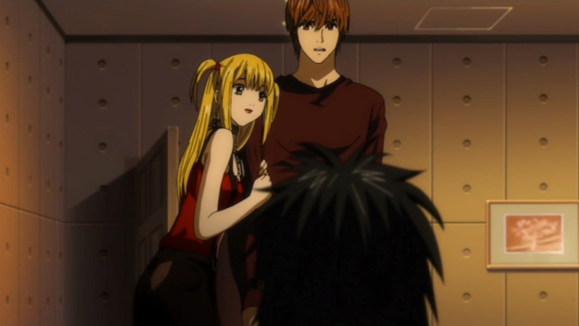Misa and Light as seen in anime 