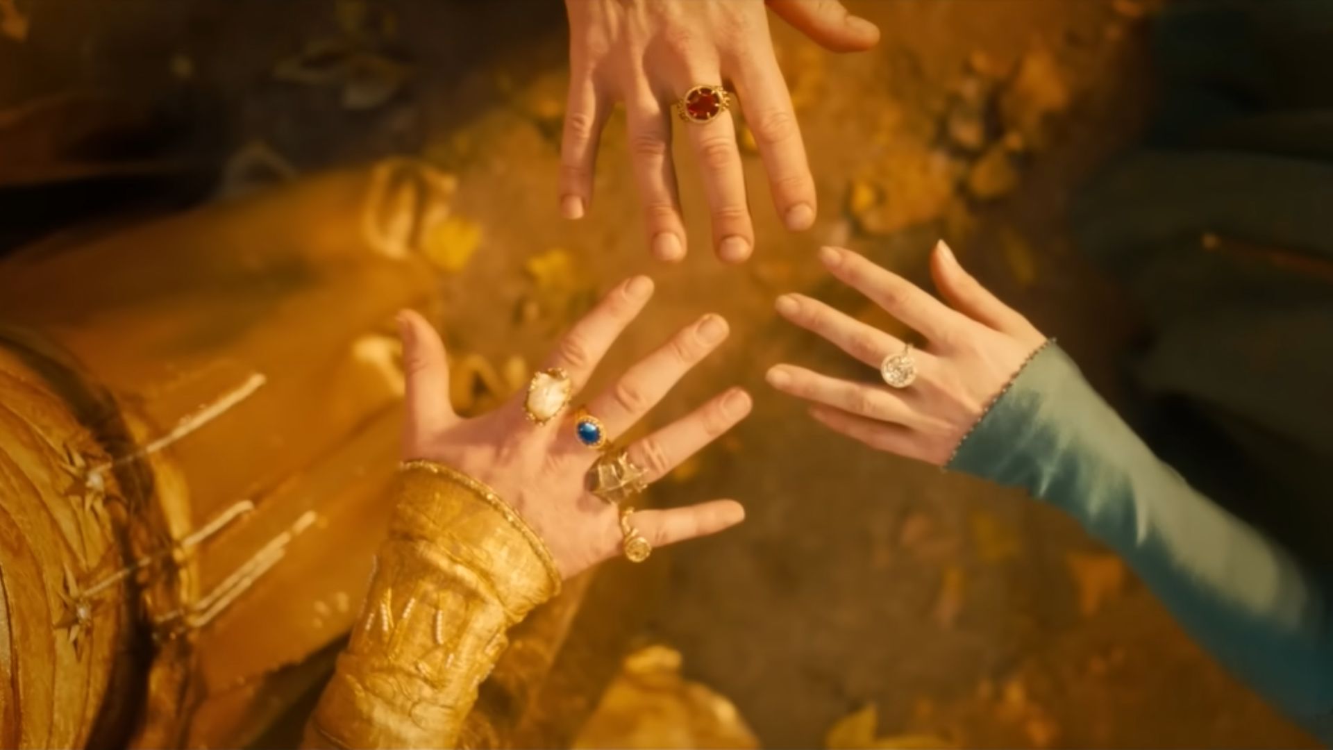 The power rings as seen in The Lord of the Rings: The Rings of Power Season 2 | Image Source: Prime Video YouTube Channel