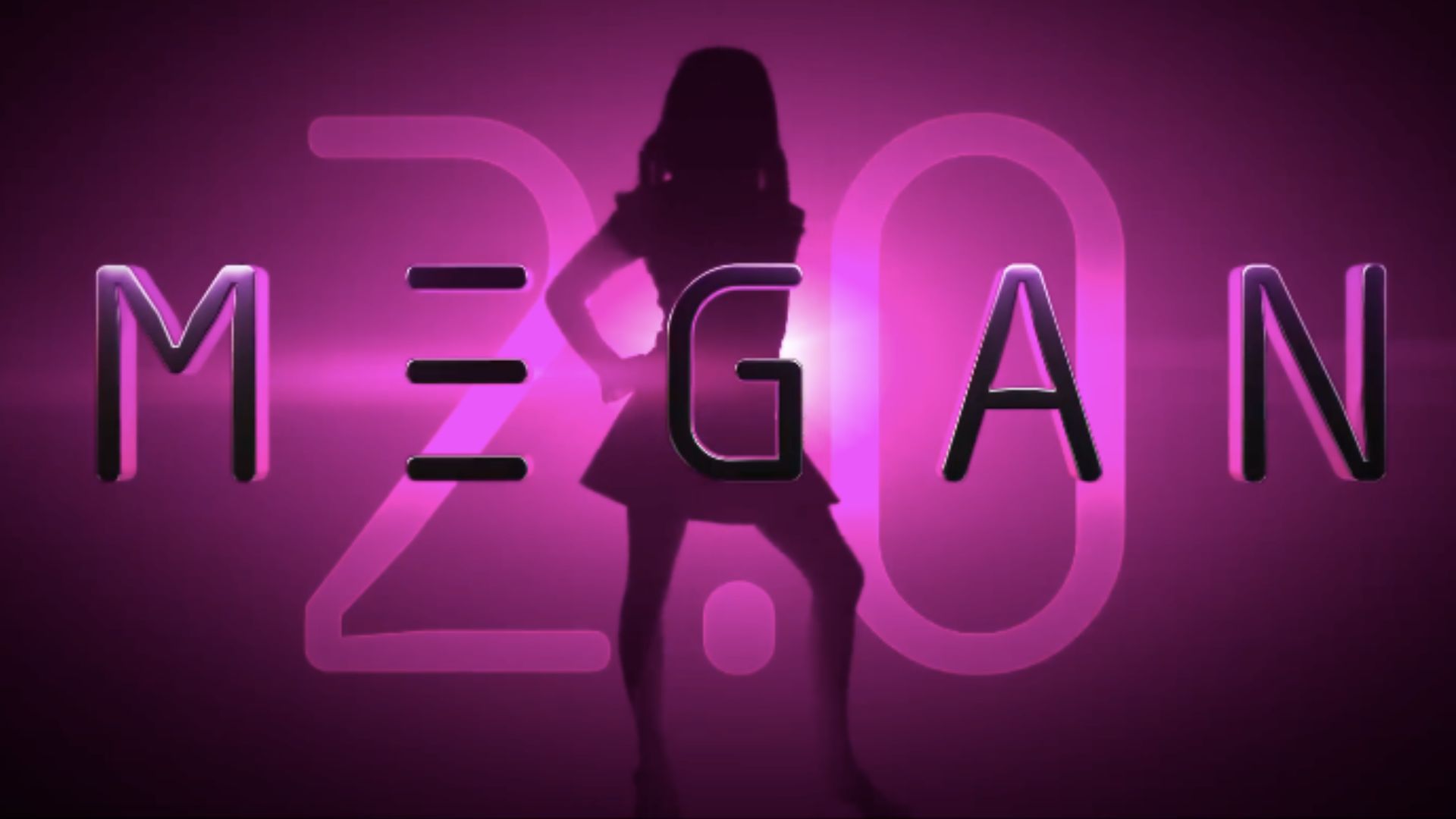 The title card of M3GAN 2.0 