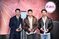 Jonas Brothers Light the Empire State Building to Celebrate 20 Years and to Kickoff JONASCON Weekend in Partnership with iHeartMedia - Source: Getty