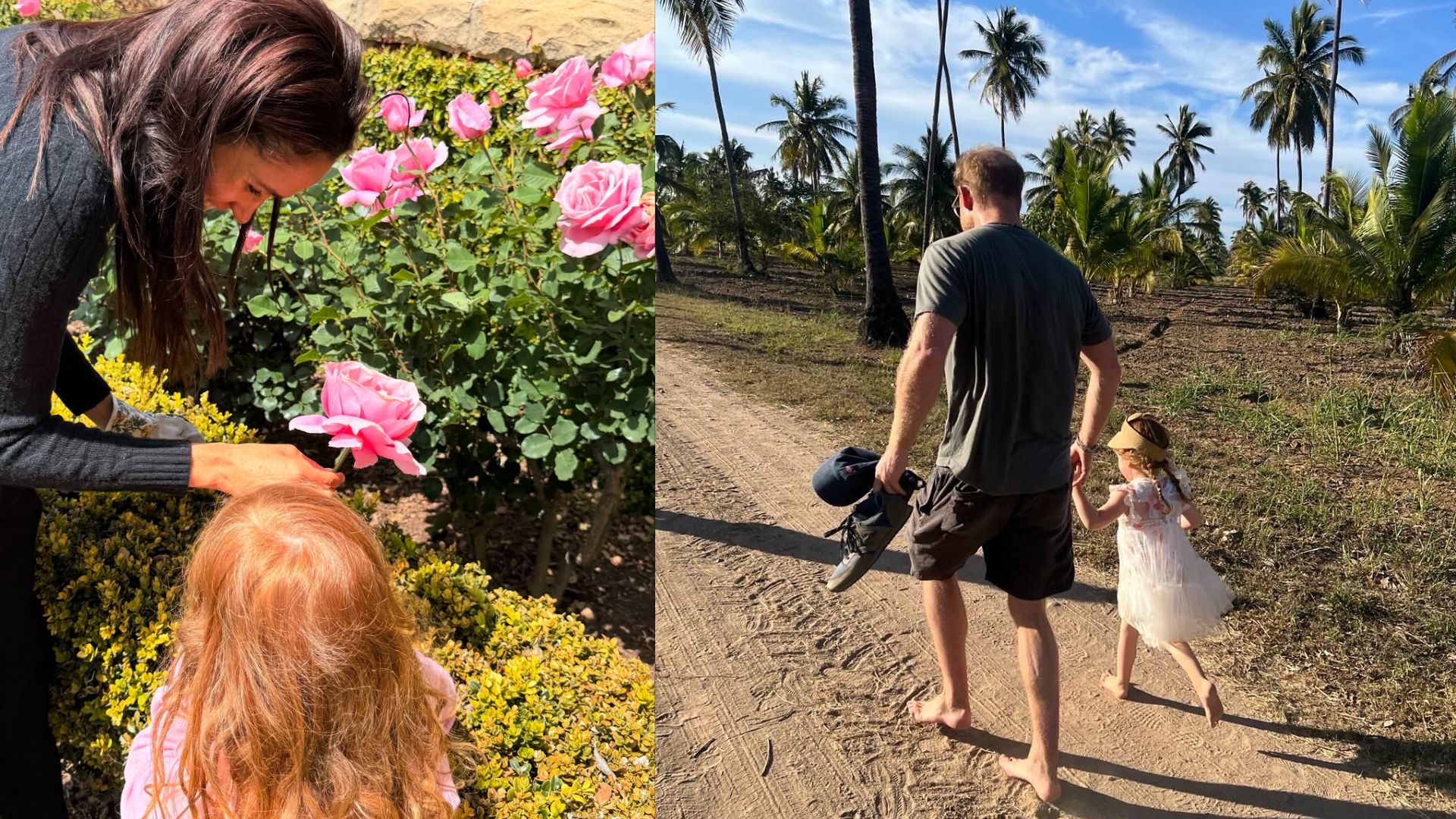 Princess Lilibet with her father Prince Harry and mother Meghan Markle (Image via Instagram)