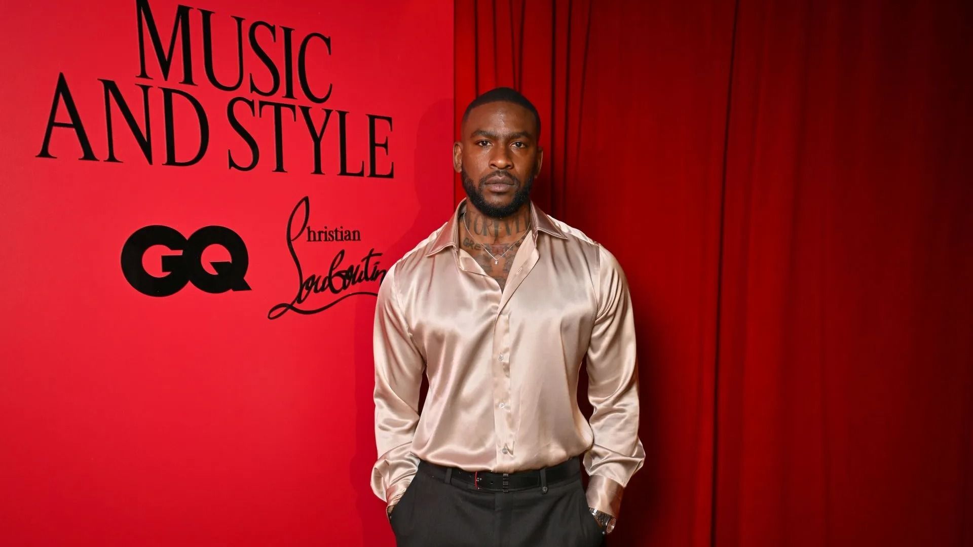 Skepta attends a dinner hosted by British GQ and fashion designer Christian Louboutin - Source: Getty