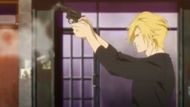 Ash shoots with his pistol (Image Source: MAPPA Studio)