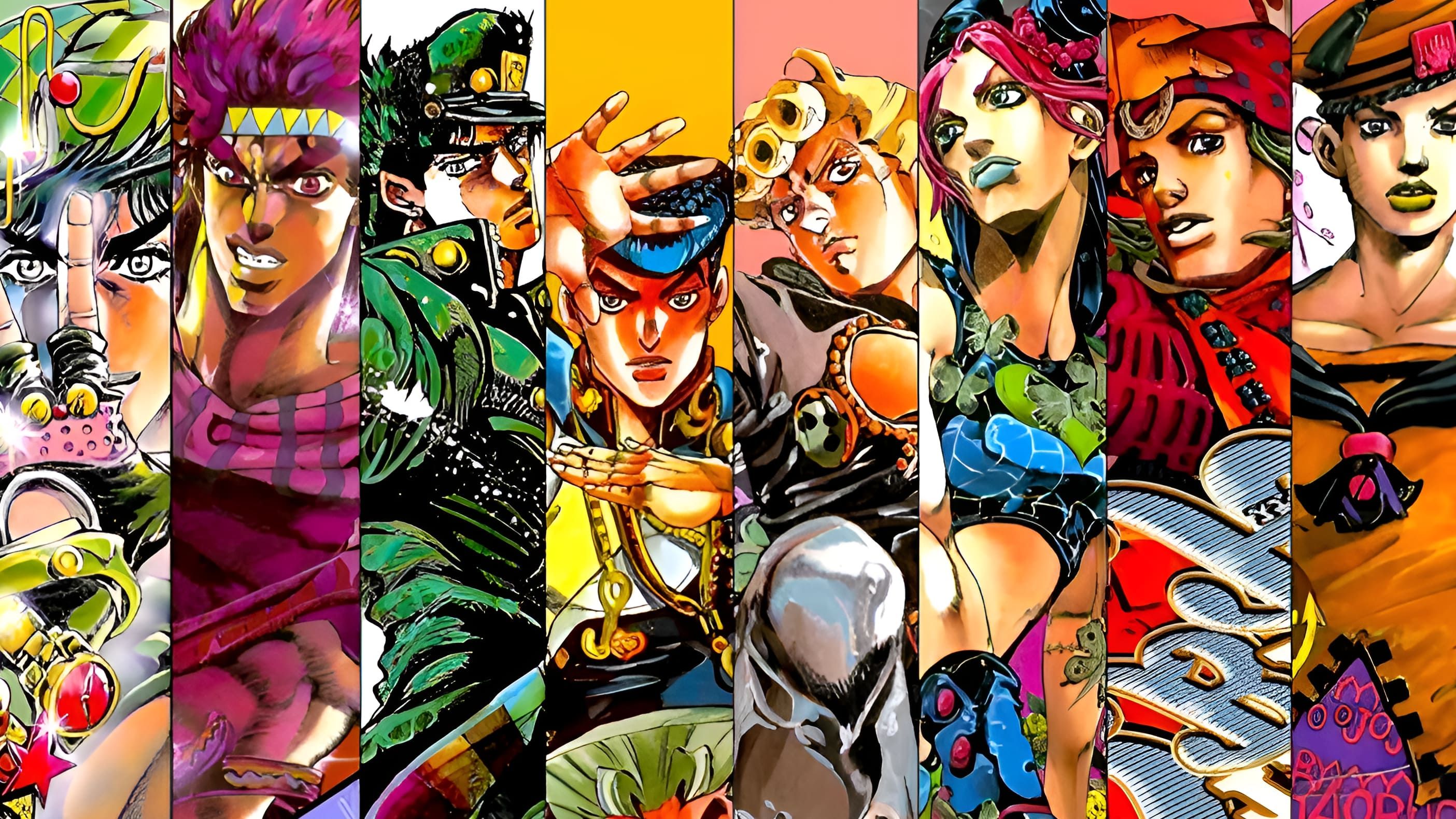 All members of the Joestar family 