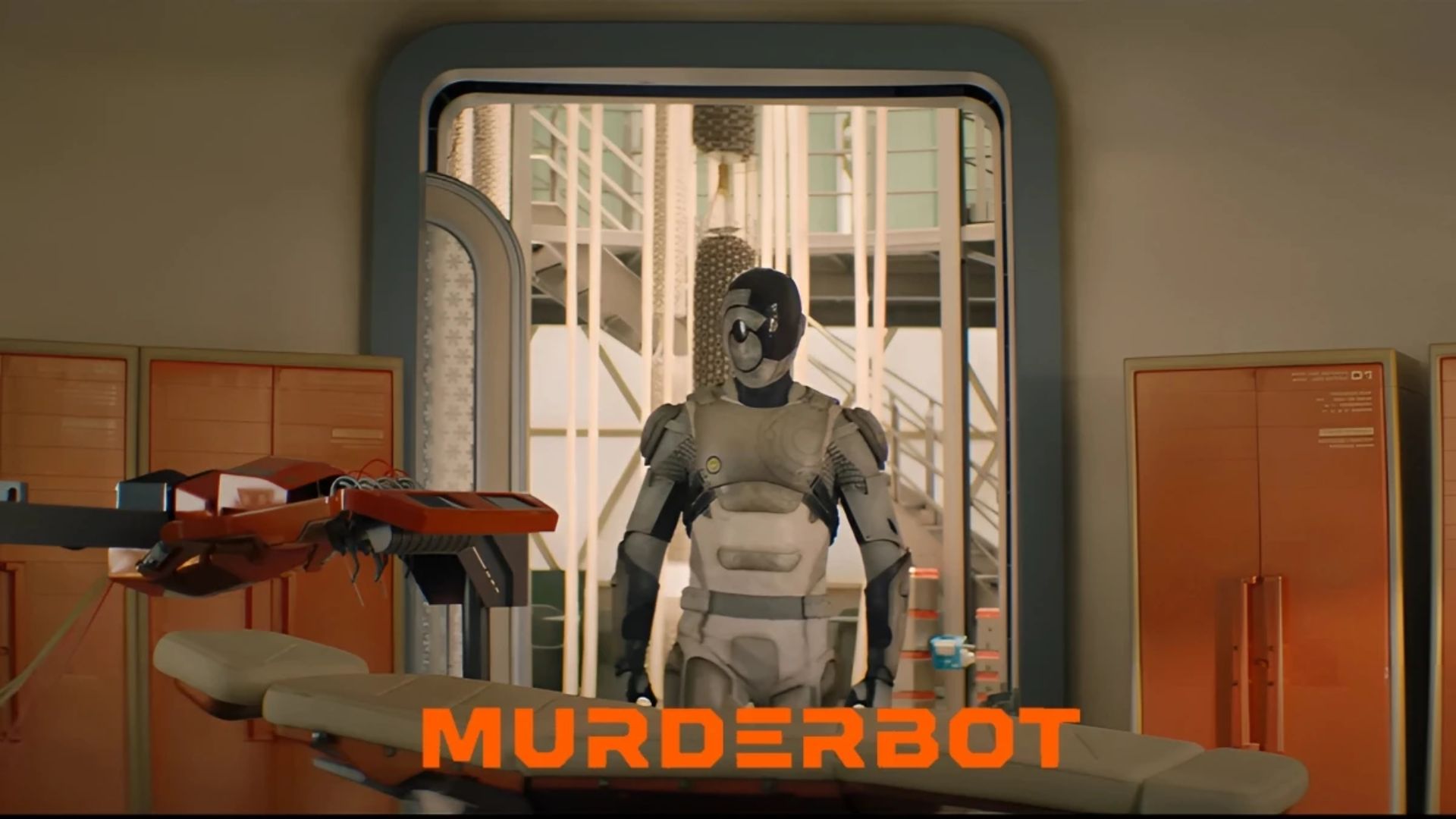 Promotional poster for Murderbot | Image via Apple TV+