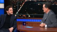 Kit Harrington and Stephen Colbert in The Late Show with Stephen Colbert | Image via CBS Broadcasting Inc.