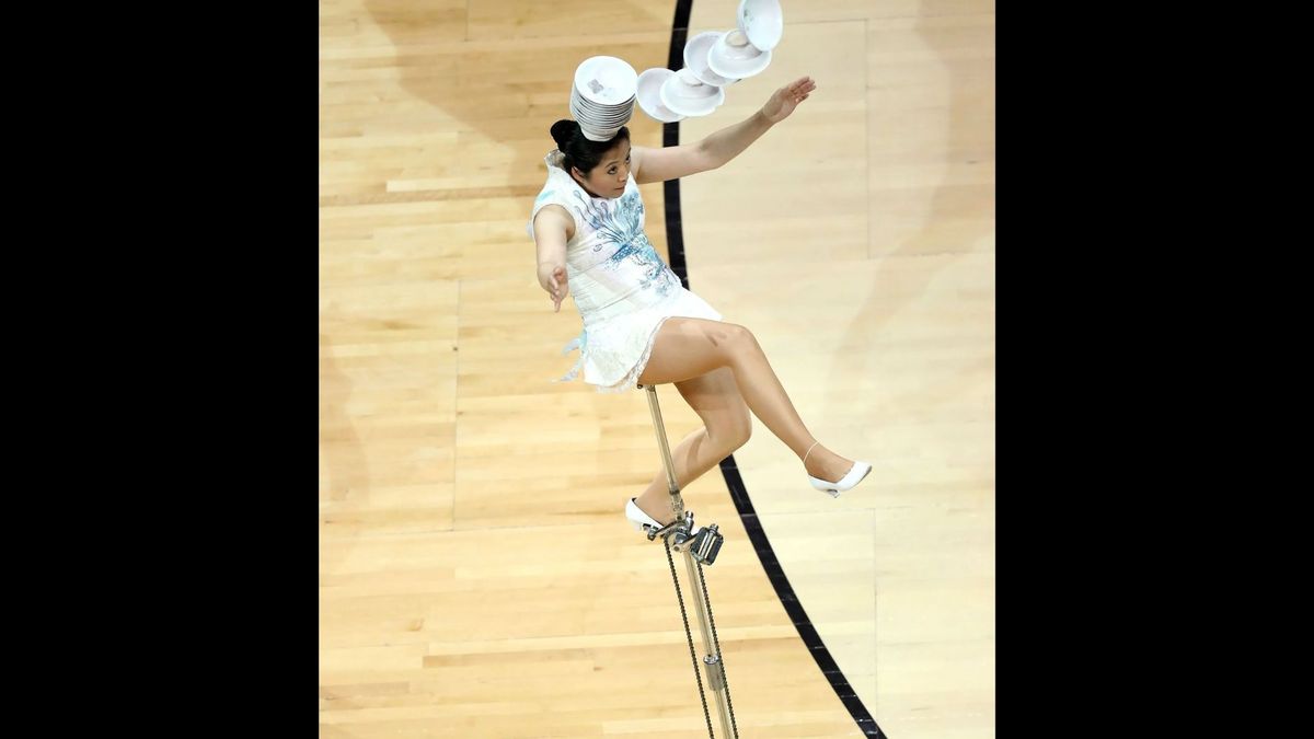 Who is NBA Red Panda? Caitlin Clark and more react to Chinese acrobat’s ...