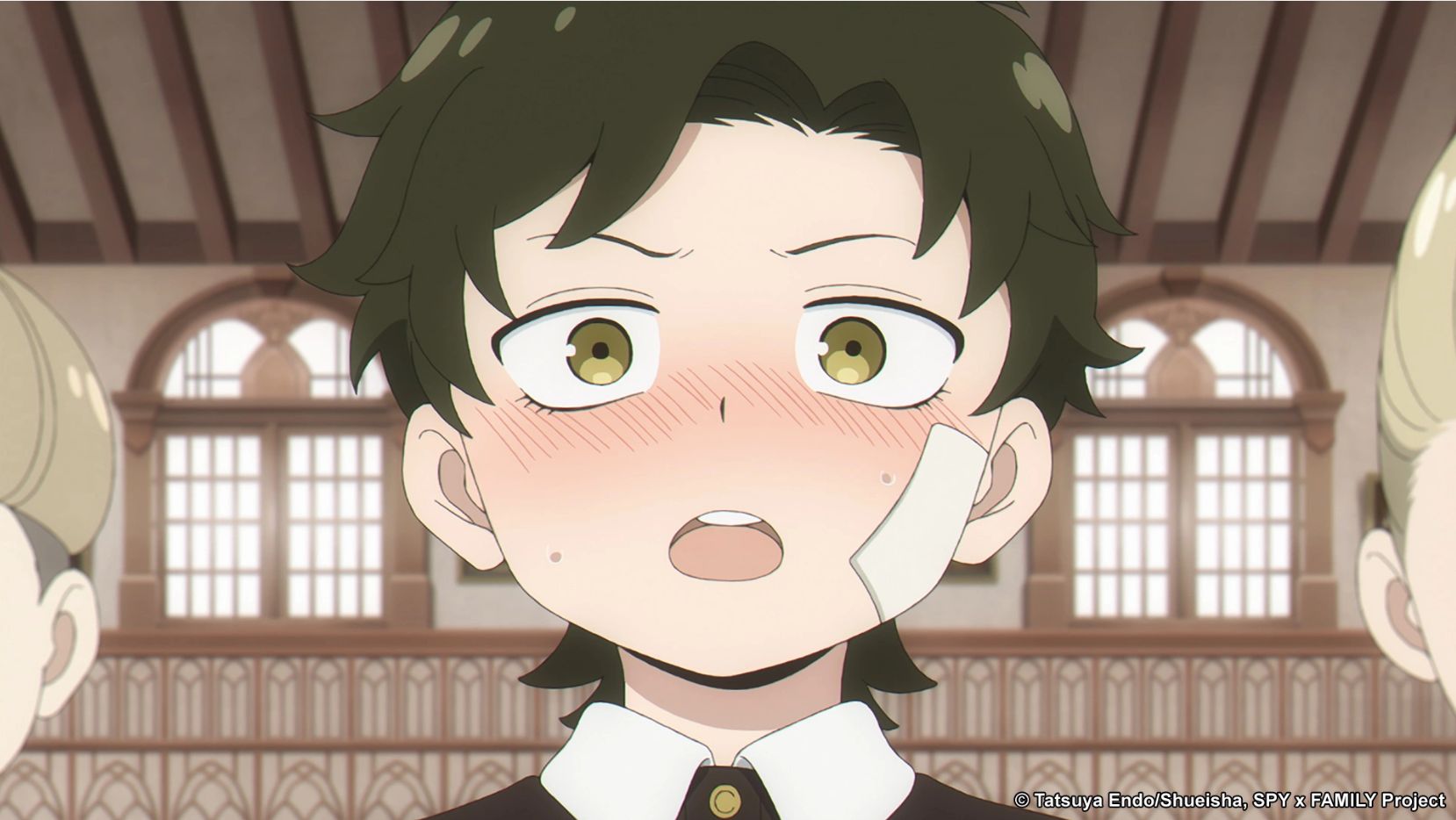 Damian blushing as seen in Spy x Family 