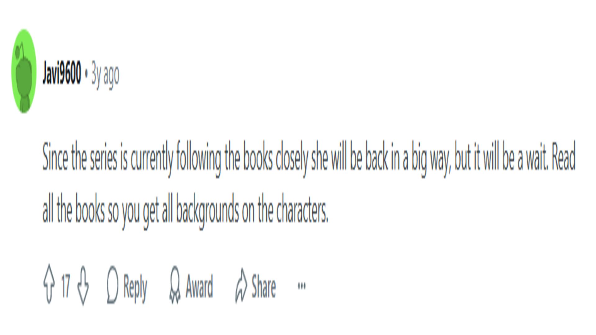 Reddit fan speculation (image source- reddit)