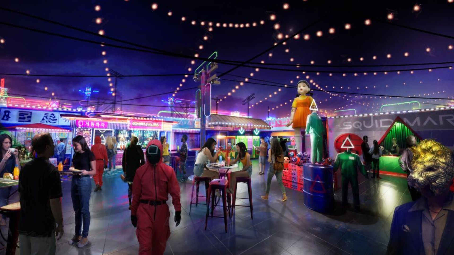 Squid Game in Los Angeles | Image via Netflix