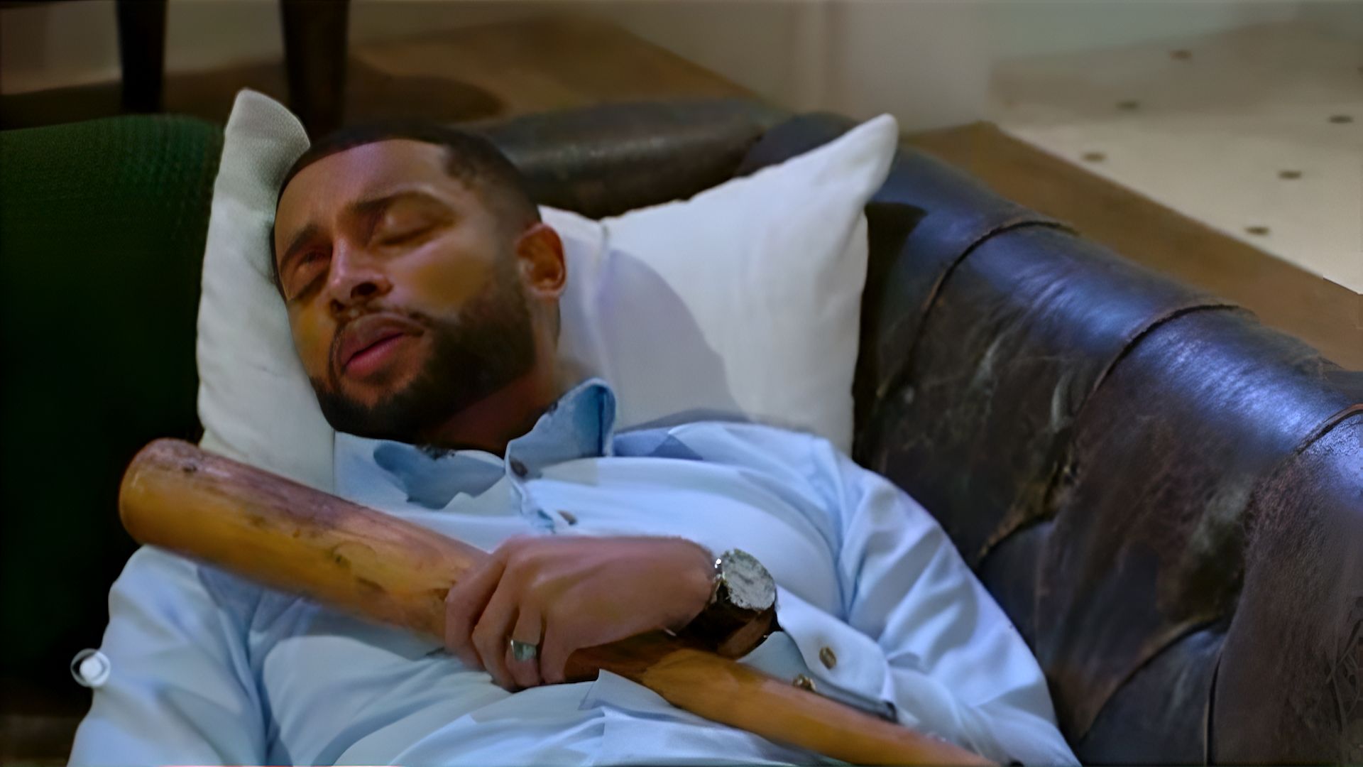 &ldquo;Hey, batter batter batter!&rdquo; probably had a different meaning for Martin on Beyond the Gates | Image: CBS