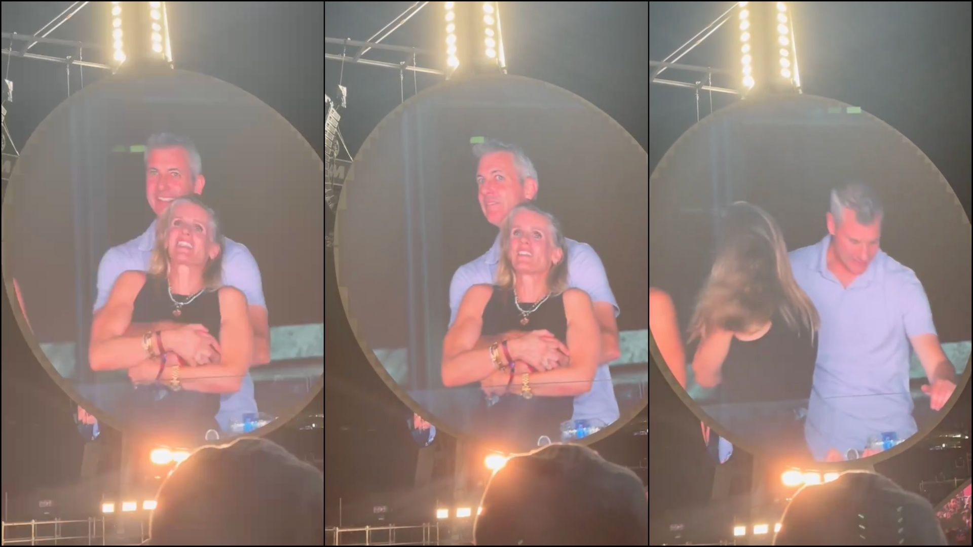 Byron was seen embracing Cabot at a recent Coldplay concert (Image via X/@PopBase)