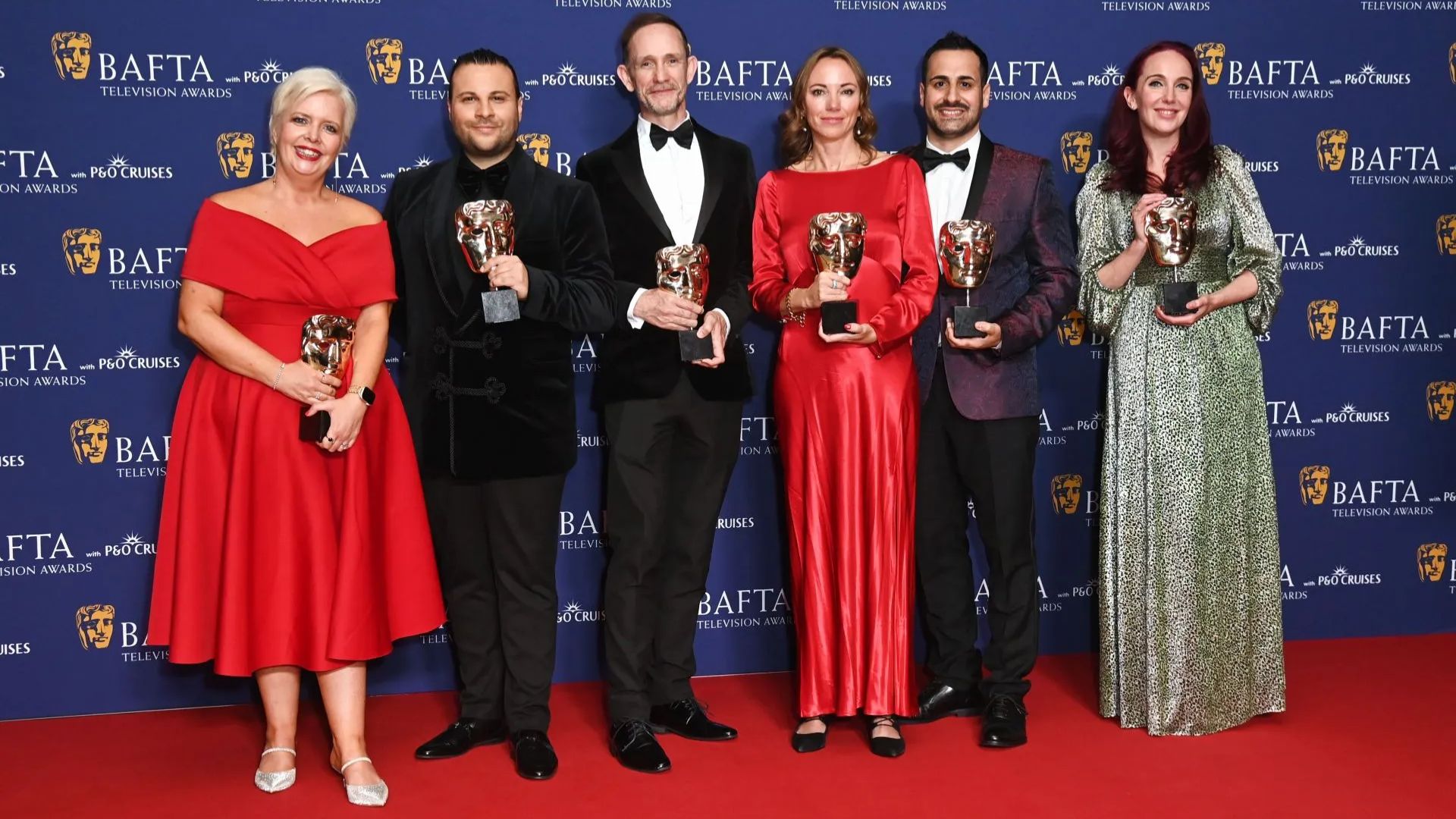 Members of EastEnders (Getty via Soap Central CMS - Resized on Canva)