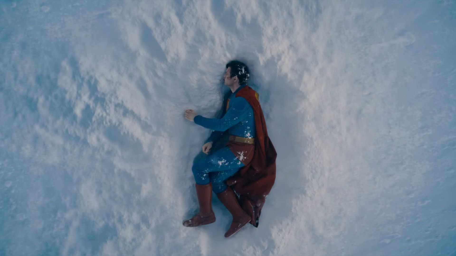 The Man of Steel in his trunks in the movie | Image Via:  DC