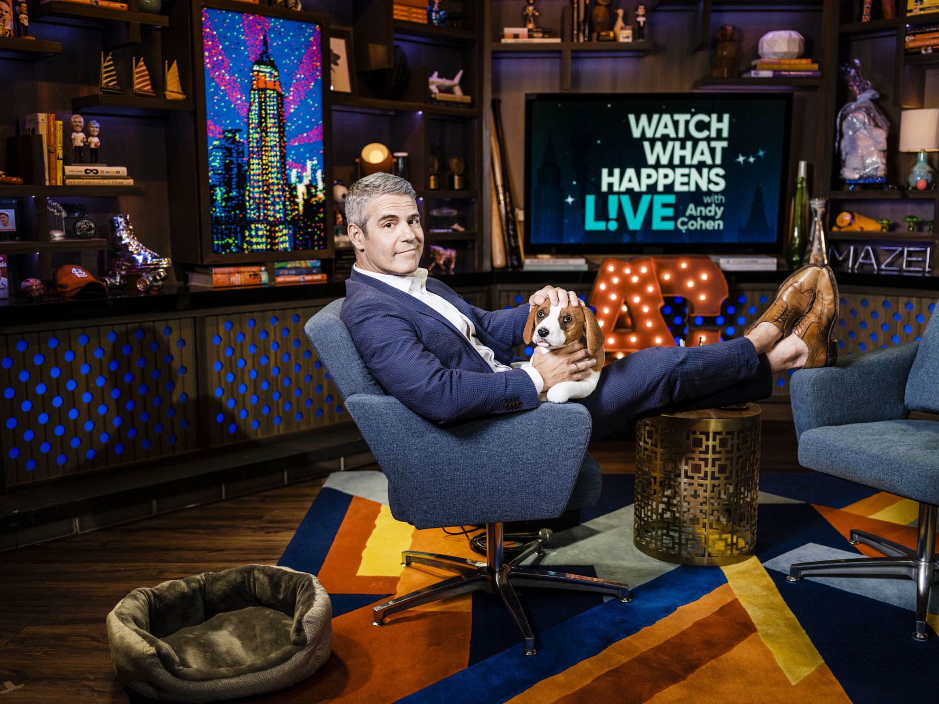 Andy Cohen and Deirdre Connolly Talk About Watch What Happens Live With Andy Cohen - Source: Getty