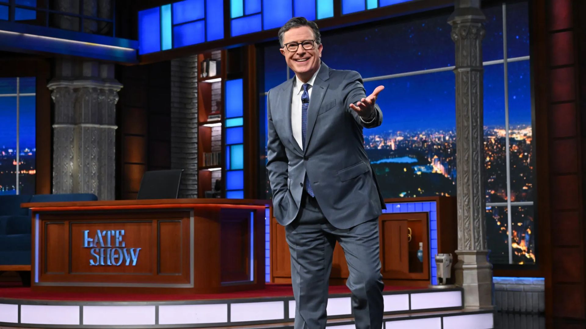 Stephen Colbert for The Late Show with Stephen Colbert (Image via CBS)
