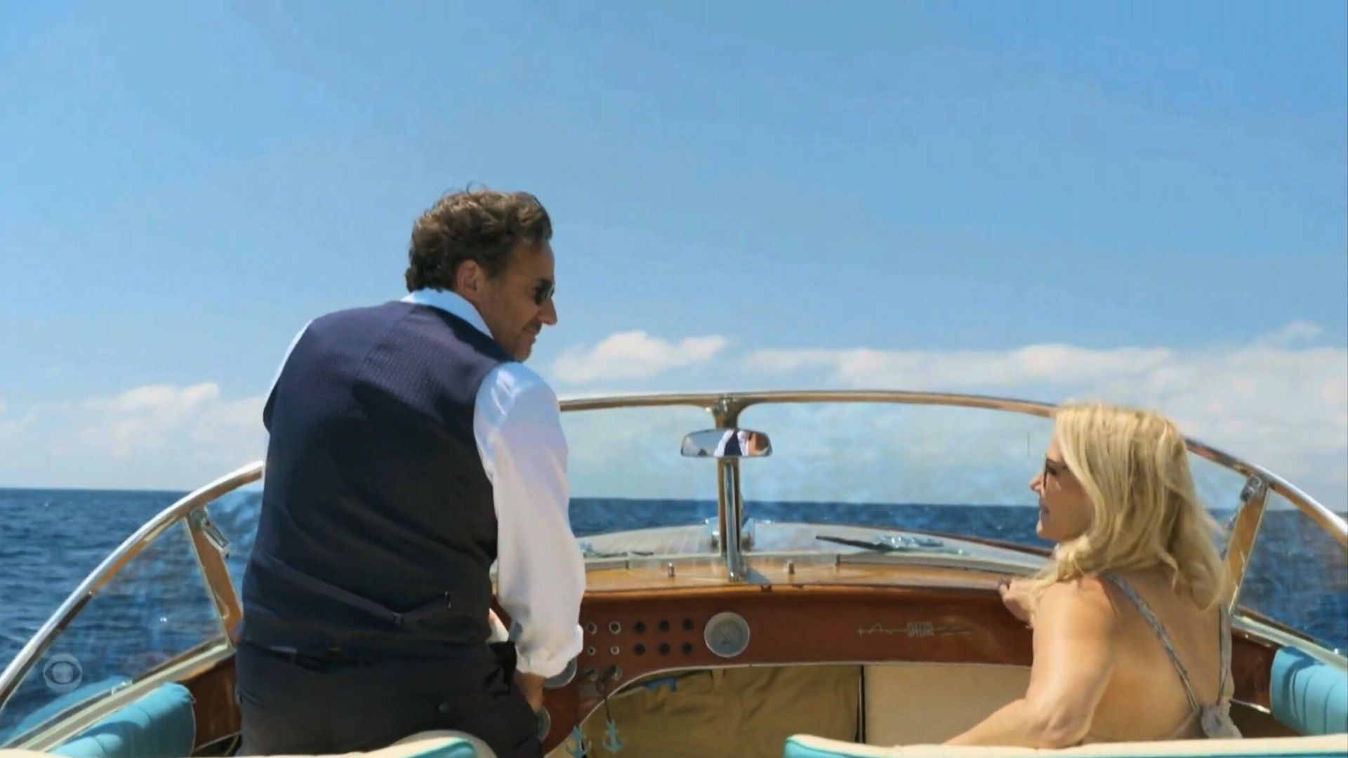 Ridge and Brooke in a boat on The Bold and the Beautiful | Image: CBS