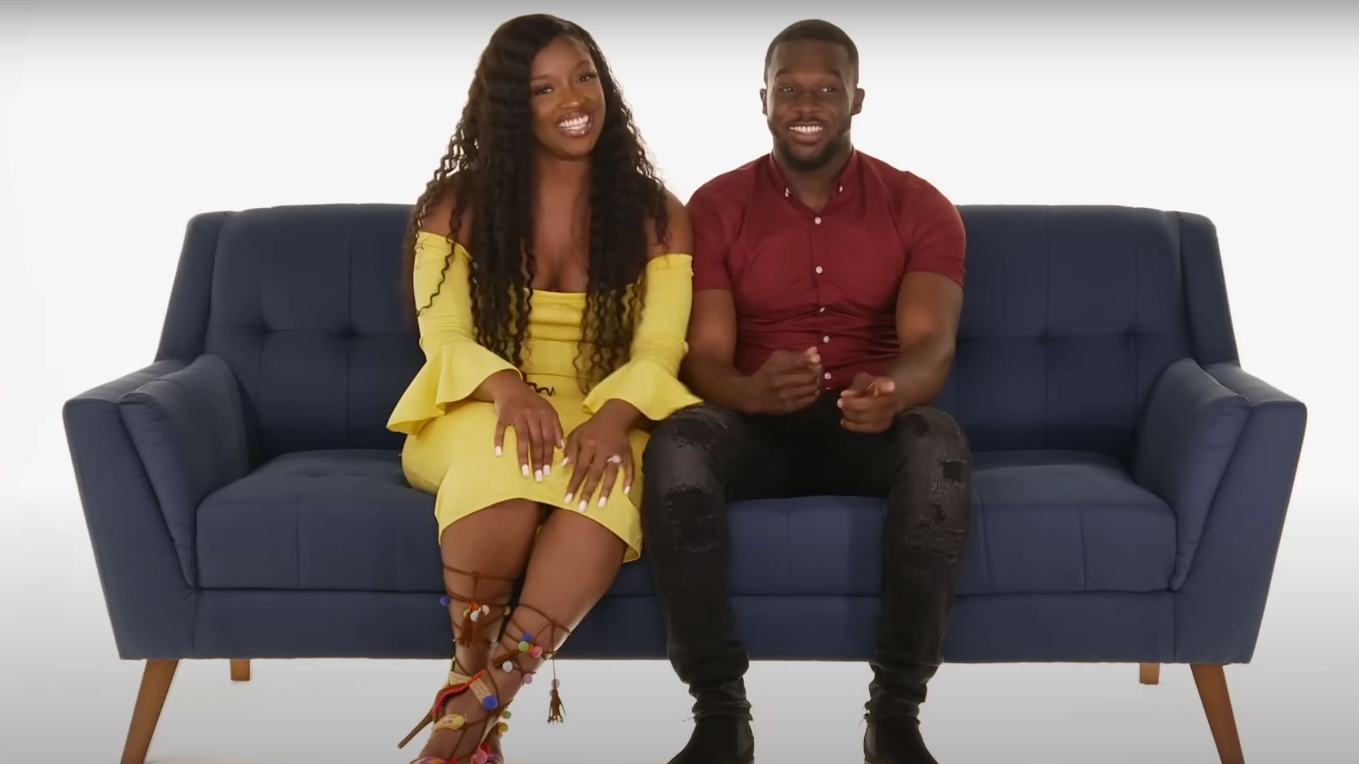 Sky and James from  Family or Fianc&eacute; (image via YouTube/OWN)