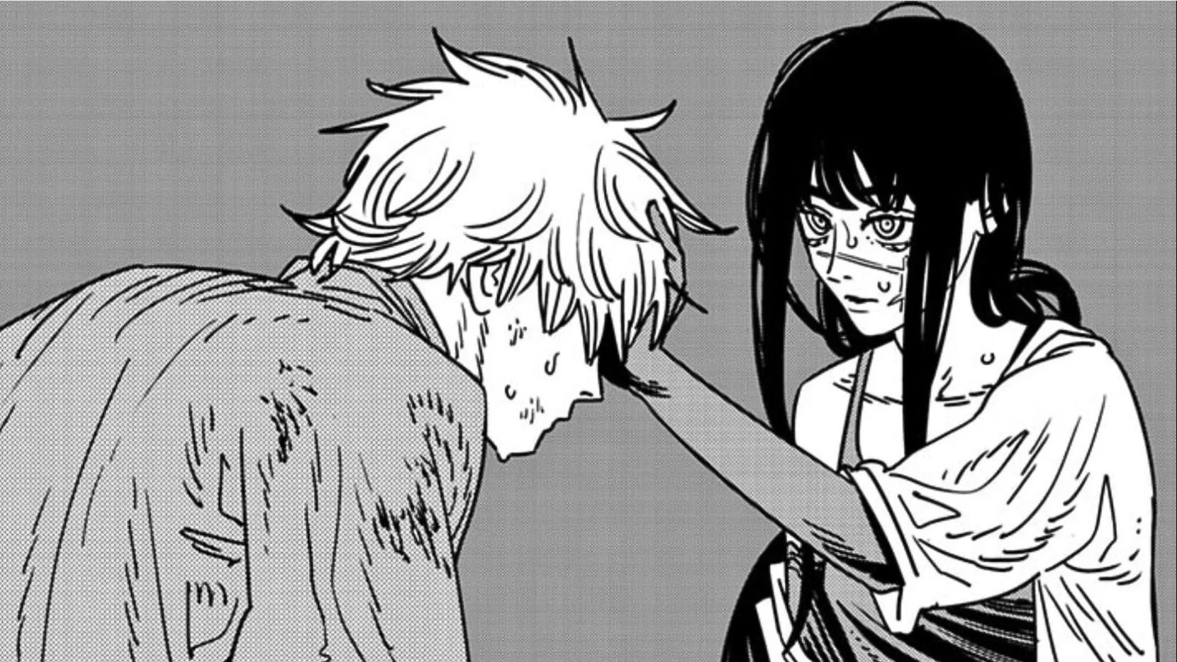 Yoru and Denji as seen in Chainsaw Man manga